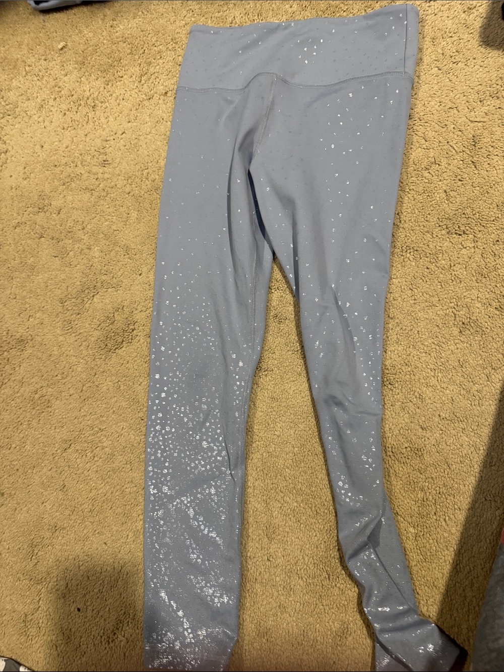 Zyia Gray Sparkle Active Leggings